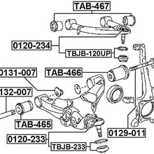 486540C010 - Arm Bushing (for Front Lower Control Arm) For Toyota - Febest