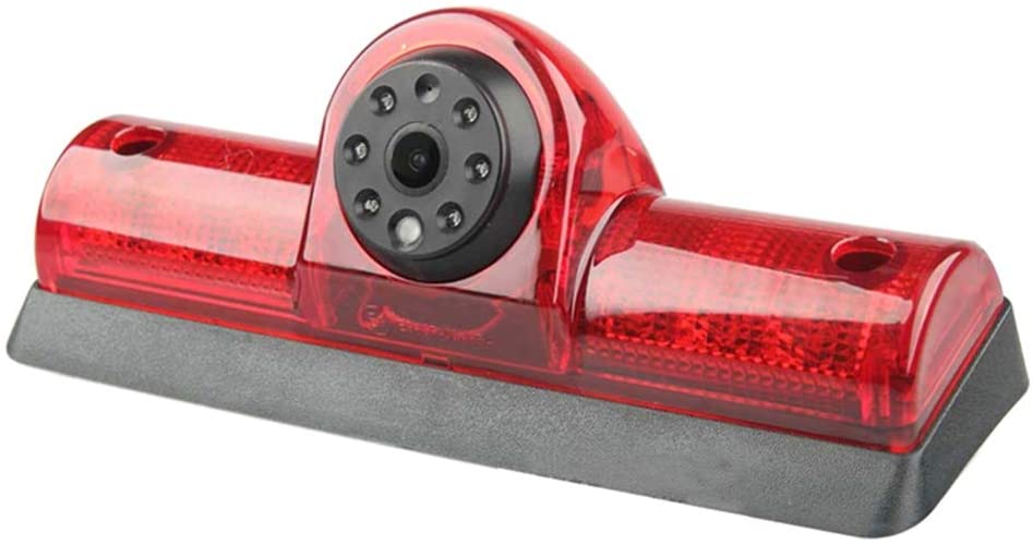 QINGTIAN Third Roof top Mount Brake lamp Camera 3rd Brake Light Replacement Rear View Backup Camera for Transporter NV Passenger Cargo Van (2009-2019)