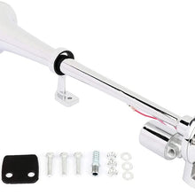 ZENITHIKE Air Horn Kit Trumpet Air Horn Powerful Loud 135db Single Trumpet Car Horn for Vehicle Truck Lorry Trains Boat Car