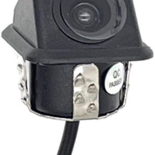 Universal Snap in Flush Mount Reverse Backup Parking Rear View Camera w/Angled Housing