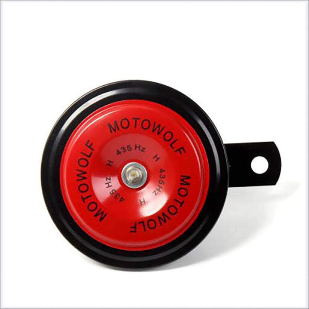 FENGG 12V 1.5A 105db Universal Motorcycle Scooter Electric Horns Waterproof Round Loud Horn Speakers 2 Pcs