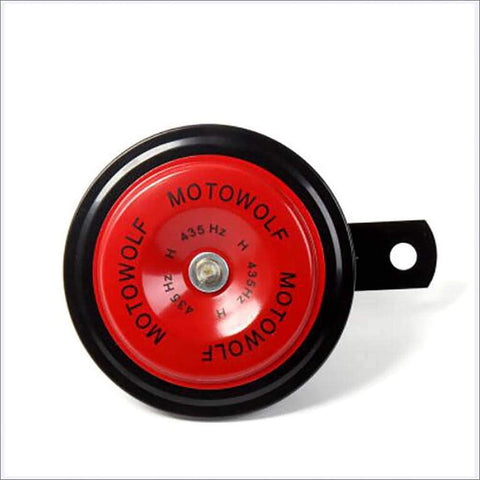 FENGG 12V 1.5A 105db Universal Motorcycle Scooter Electric Horns Waterproof Round Loud Horn Speakers 2 Pcs