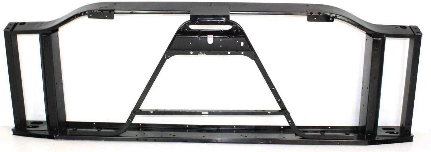 Radiator Support Compatible with Chevrolet Silverado Pickup 1999-2002 Assembly Black Steel