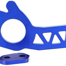 Aramox Car Rear Tow Hook, Universal Car Aluminium Alloy Front Rear Trailer Towing Hook Ring Set Blue