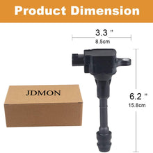 JDMON Compatible with Ignition Coil Nissan Altima Sentra X-trail L4 2.5L 2002-2008 Replace 22448-8H315 22448-8H310 UF-350 C1398 Pack of 4