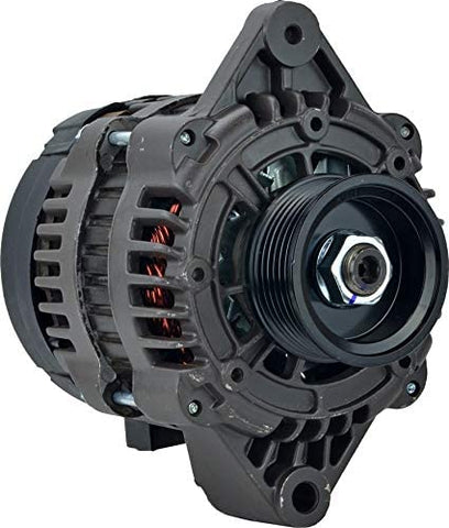 New Alternator Compatible with/Replacement for 8 Cyl. 305CI 5.0L PLEASURECRAFT 305CI 5.0L 06 07 2006 2007, 6Clock 95Amp Internal Fan Type Solid Pulley Type Internal Regulator CW Rotation 12V