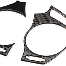 Gorgeri Air Outlet Trim,2pcs Carbon Fiber Left Right Air Vent Outlet Trim Cover Fits for Lexus IS250 300 350C 2006-2012