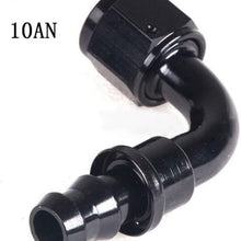 Atoking Anodized Aluminum 0 90 45 180 Degree Push Lock Oil Fuel Gas Hose Line End Fitting Adapter Reusable Hose End Fitting