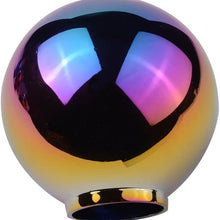 AZQKJ Round ball shape Chrome Aluminum 5 Speed Manual Transmission Stick Shift Knob Universal Fit For Honda Acura Mazda Mitsubishi Nissan Infiniti Lexus Toyota Scion