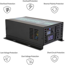 WZRELB 600W 24V 120V Pure Sine Wave Solar Power Inverter with Remote Control Switch