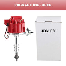 JDMON Compatible with HEI Complete Ignition Distributor 65k Coil 7500RPM BBF Ford Big Block 351C 351M 400M 429 460 Red Cap 1046013 PE332U JM6506BL