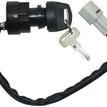 FLYPIG Replacement Ignition Key Switch for Yamaha Timberwolf 250 YFB250 YFB250F ATV 1994-2000 AS1248SW100LM