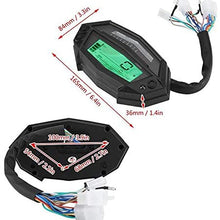 XinQuan Wang Speedometer Modified Digital LCD Liquid Meter for Motorcycle Electronic Odometer Suitable for K-a-w-a-s-a-k-i Z1000 Auto Gauge