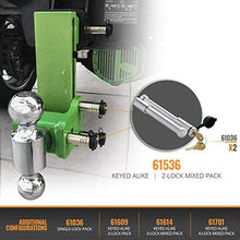 InfiniteRule Security 61775 | 4 Pack Mix, Keyed Alike, Stainless Steel Hitch Locks (Fits: B&W Trailer Hitches)