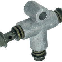 MSJFUBANGBM 3 Way Adapter with Short Nuts Motorcycle Hose Fitting Tee Connector Pipe Union Hydraulic Brake Durable