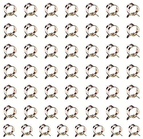 50pcs 6mm 65 Mn Spring Steel Spring Clip Fuel Oil Line Silicone Vacuum Hose Clamps Fits for silicone or rubber hose etc