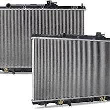 Mishimoto R2443-AT Plastic End-Tank Radiator Compatible With Honda CR 2002-2006
