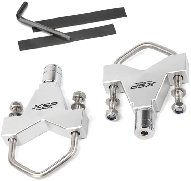 KSP Anti-Theft Jack Mounts fit for Jeep Offroad Roof Rack Front Bumper Bull Bar Roll Cage,High Lift Tube Mounting Adjustable 2.5