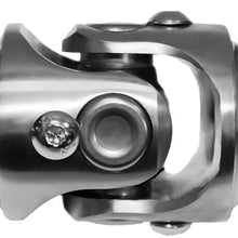 DEMOTOR PERFORMANCE 3/4" - 36 Spline to 3/4" DD Universal Black Steel U-Joint