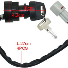 FLYPIG Replacement Ignition Key Switch for Yamaha Timberwolf 250 YFB250 YFB250F ATV 1994-2000 AS1248SW100LM
