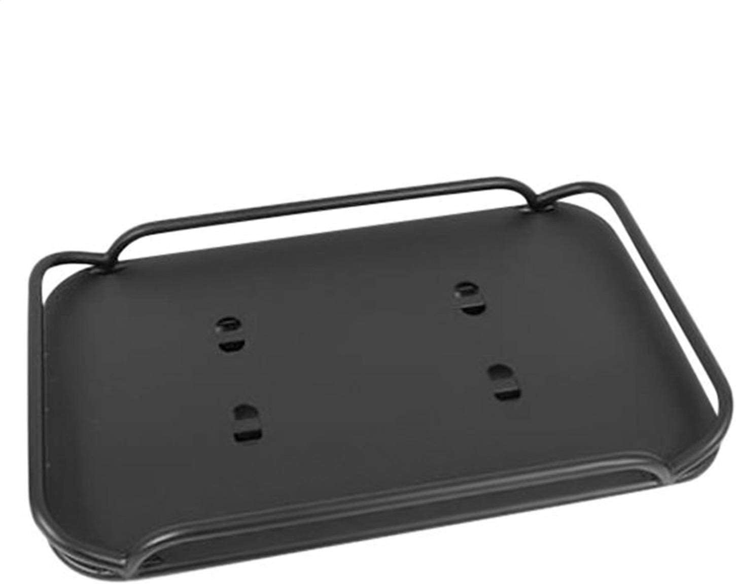 Rampage Products 86624 Rear Storage Rack, Interior Mount, Fold-Up w/Rear Seat Removed, for 2007-2018 Jeep Wrangler JK 2-Door, Black Powder Coat Finish