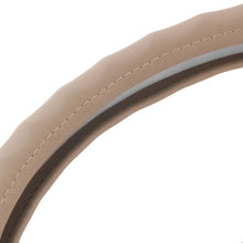 Motor Trend 100% Odorless Car Steering Wheel Cover - Comfort Cushion Grip, Tan Beige Small Size (13.5 to 14.5 Inch)