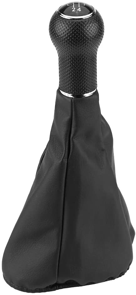 Acouto Car Gear Shift Knob Manual Shifter Knob with Gaiter Boot Cover For VW Golf 3 Jetta MK3 1991-1998(5 Speed) (5 Speed)