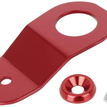X AUTOHAUX Aluminum Alloy Radiator Stay Mount Bracket with Washer Bolt Kit Replacement Red for Honda Civic EK