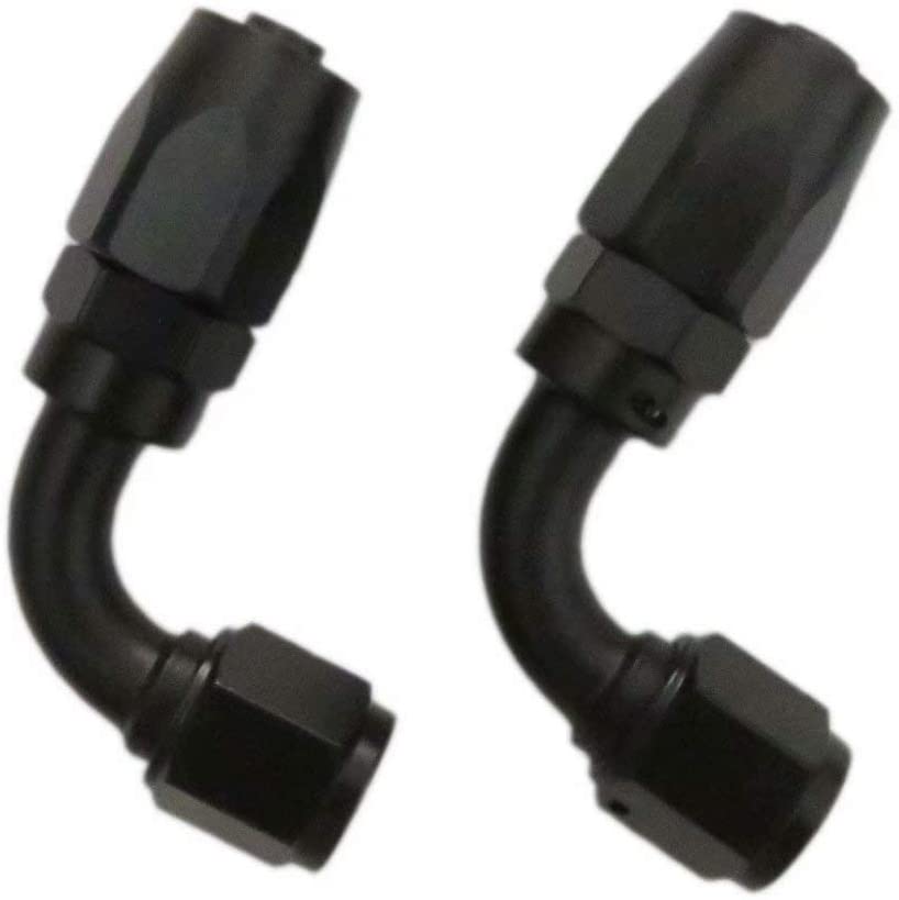 2pcs 10AN Swivel Oil/Air/Fuel/Gas Line Hose End Fitting Elbow 90 Degree