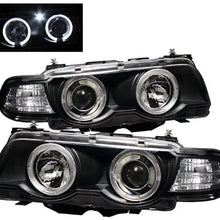 Spyder Auto PRO-YD-BMWE3899-HID-HL-BK BMW E38 7-Series Black/Amber HID Type Halo Projector Headlight