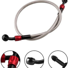 Fangfang Brake Oil Pipe Motorcycle Modified Brake Oil Pipe Electric Vehicle Universal Brake Hose 570mm/22.44in Motocycle Brake (Color : Gray)