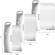OCYE Oil-Filled Radiator Space Heater, Compact and Portable, usable for Pregnant and Infant, Energy Saving, Safety Protection, Suitable for Family and Office use, White