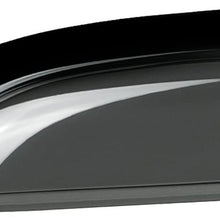 VioGi New 4pcs for 07-13 Chevy/GMC Crew Cab Pickup Dark Smoke Out-Channel/Outside Mount Style Wind Sun Rain Guard Vent Shade Deflector Window Visors