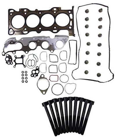 DNJ Head Gasket Set with Head Bolt Kit For 2003-2011 for Mazda 6 2.3L 2260cc L4 DOHC