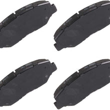 HUBDEPOT Slotted Ceramic Brake Pads Front 4pcs fit for 13-15 Acura ILX, 03-17 Honda Accord, 12-15 17 18 Honda Civic, 02-06 12-16 Honda CR-V, 03-11 Honda Element, 13-14 Honda Fit, 03-08 Honda Pilot