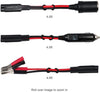 4.5FT Battery Charger Cable Car Alligator Clips Cigarette Lighter Male Plug Adapter Kit Trickle Charger Socket Auto Sae 2Pin Charging Alligator Clamp Batteries Chargers Solar Panels Extension Cable