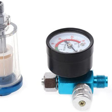 0-180Psi Air Pressure Regulator Gauge Spray Gun & In-Line Water Trap Filter Tool