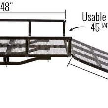Apex Hitch-Mounted Steel Cargo Carrier with Ramp - 500 lb. Capacity