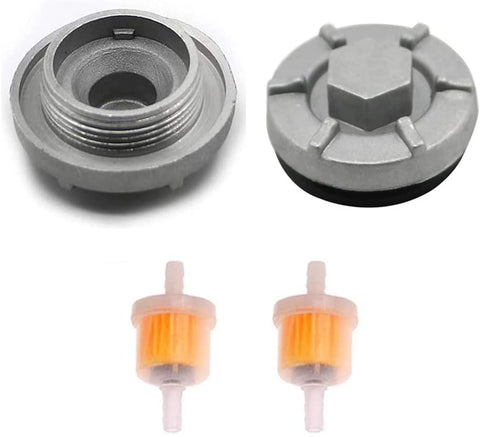 YFM350 Case Oil Drain Plug for Yamaha Warrior Raptor Wolverine Big Bear YFM350 YFM 350 Engine Oil Drain Plugs with Gas Inline Fuel Filters Replace 4HC-15351-00-00