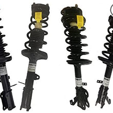 Front + Rear Pair Complete Strut Assemblies Compatible with 1998-2002 Chevrolet Prizm; 1993-2002 Toyota Corolla (Repl. Monrioe 271951; 271952; 171953; 171954)