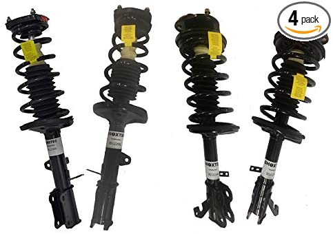 Front + Rear Pair Complete Strut Assemblies Compatible with 1998-2002 Chevrolet Prizm; 1993-2002 Toyota Corolla (Repl. Monrioe 271951; 271952; 171953; 171954)
