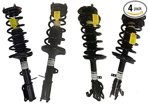Front + Rear Pair Complete Strut Assemblies Compatible with 1998-2002 Chevrolet Prizm; 1993-2002 Toyota Corolla (Repl. Monrioe 271951; 271952; 171953; 171954)