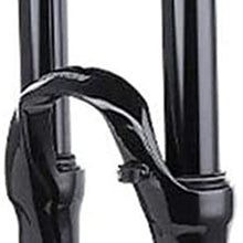 YHBM Bicycle Fork Bike Air Forks,26 27.5 29 Inch Suspension Fork,Cycling Straight Tube Shoulder Control MTB Shock Absorber Unisex's Travel 100mm Air Fork