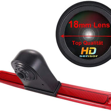 Navinio Car Third Roof Top Mount Brake Lamp Camera Brake Light Rear View Backup Camera for MB Sprinter W906 Van VW Crafter Transporter (Model 1= Brake Light Camera)