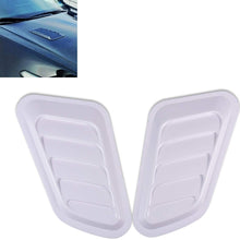 TUINCYN Universal Car Vent Decorative Air Flow Cover Intake Scoop Turbo Bonnet Hood Scoops 1 Pair (Carbon Fibre)