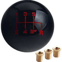 Dewhel Fing Fast Shift Knob 6 Speed Short Throw Shifter M12x1.25 M10x1.5 M10x1.25 M8x1.25 (Black)
