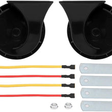 AUTOMUTO 120DB Electric Motorcycle Horn 12V Twin Horn Kit for Car Motorcycle Truck Boat