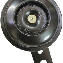 Homyl Universal Motorcycle 12V 102db Black Metal Horns,with Hole for Installing
