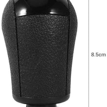 5 Speed MT Gear Stick Shift Knob, Manual Car Shift Knob Head Lever Shifter for Ford Focus Mondeo MK3 S-MAX Galaxy Mustang Transit(Gray)