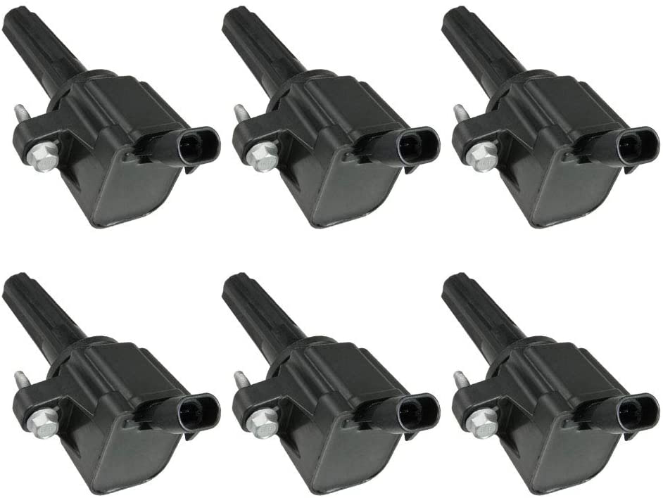6 PCS Ignition Coil For L5 L6 3.7L 4.2L 06-09 9-7X - 06-07 ASCENDER - 06-09 ENVOY / 07-12 CANYON - 06-09 TRAILBLAZER / 07-12 COLORADO - 08-10 H3 / 09-10 H3T